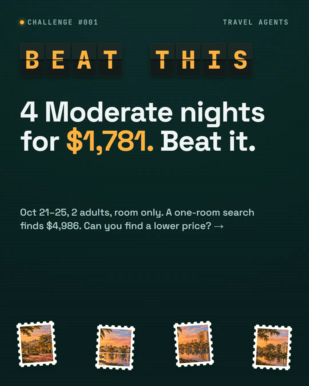 Beat this: 4 Moderate nights at Disney World for $1,781